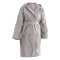 Μπουρνούζι Γυναικείο Mini Με Κουκούλα Γκρι