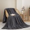 ΚΟΥΒΕΡΤΑ  FLEECE ΗΜΙΔΙΠΛΟ 180X240 ADAM HOME (550)  DARK GREY(70)
