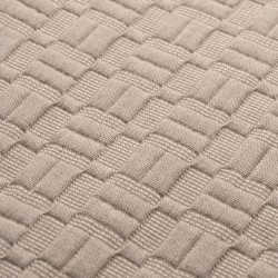 ΚΟΥΒΕΡΤΑ ΖΑΚΑΡ KING SIZE  MATLASSE ROMVIA 260X270 BEIGE (360 gsm)