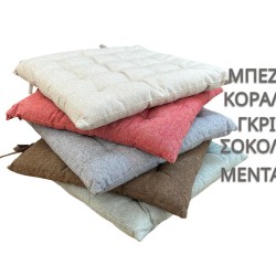 ΜΑΞΙΛΑΡΙ ΚΑΡΕΚΛΑΣ 40Χ40 ΒΑΜΒΑΚΕΡΟ 100% ΓΚΡΙ 40Χ40Χ5 LINEAHOME