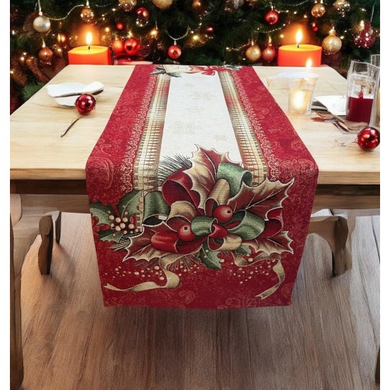 ΧΡΙΣΤΟΥΓΕΝΝΙΑΤΙΚΗ ΤΡΑΒΕΡΣΑ ΣΤΟΦΑ ΙΣΠΑΝΙΑΣ XMAS CARD ΑΠΟ LINEAHOME