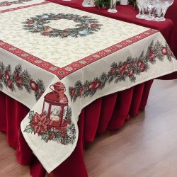 ΧΡΙΣΤΟΥΓΕΝΝΙΑΤΙΚΟ ΤΡΑΠΕΖΟΜΑΝΤΗΛΟ ΣΤΟΦΑ ΙΣΠΑΝΙΑΣ  XMAS LIGHT 140X180 LINEAHOME