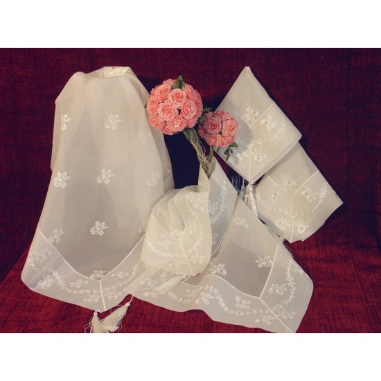 ΣΕΤ ΚΑΡΕ 4ΤΜX  VOILE ROSEMARY LINEAHOME