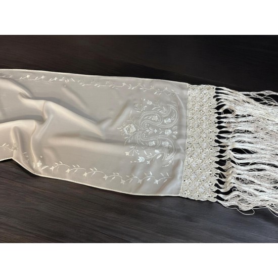 ΤΡΑΒΕΡΣΑ CREPE SILK ΜΕ ΚΕΝΤΗΜΑ ΧΕΙΡΟΣ AERIA 45X110 LINEAHOME