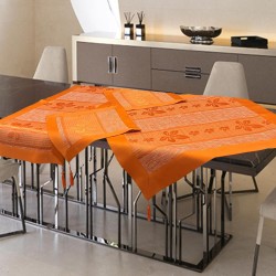 ΣΕΤ ΚΑΡΕ 4ΤΜΧ. ΣΑΤΙΝΕ ΖΑΚΑΡ ΜΕ ΦΑΣΑ ORANGE BLOSSOM LINEAHOME