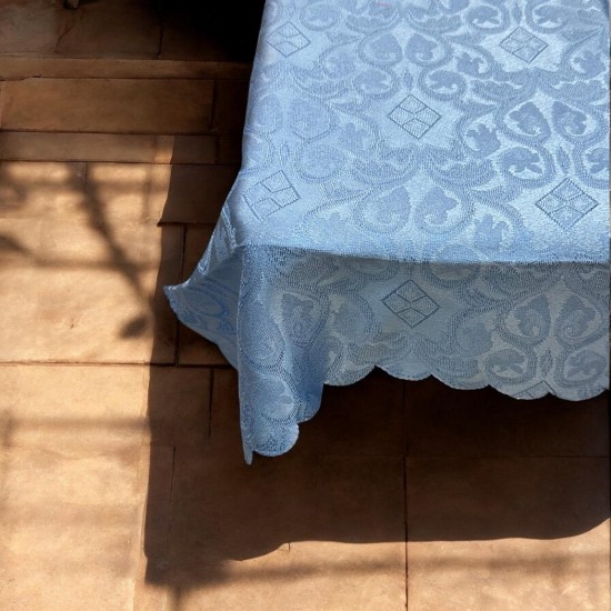 ΑΛΕΚΙΑΣΤΟ ΤΡΑΠΕΖΟΜΑΝΤΗΛΟ ΜΠΑΡΟΚ 140Χ180 ΓΑΛΑΖΙΟ LINEAHOME