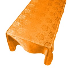 ΑΛΕΚΙΑΣΤΟ ΤΡΑΠΕΖΟΜΑΝΤΗΛΟ ROSES 140Χ140 ΠΟΡΤΟΚΑΛΙ LINEAHOME