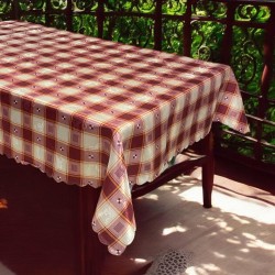 ΑΛΕΚΙΑΣΤΟ ΤΡΑΠΕΖΟΜΑΝΤΗΛΟ TARTAN ΜΠΟΡΝΤΩ 160Χ220 LINEAHOME