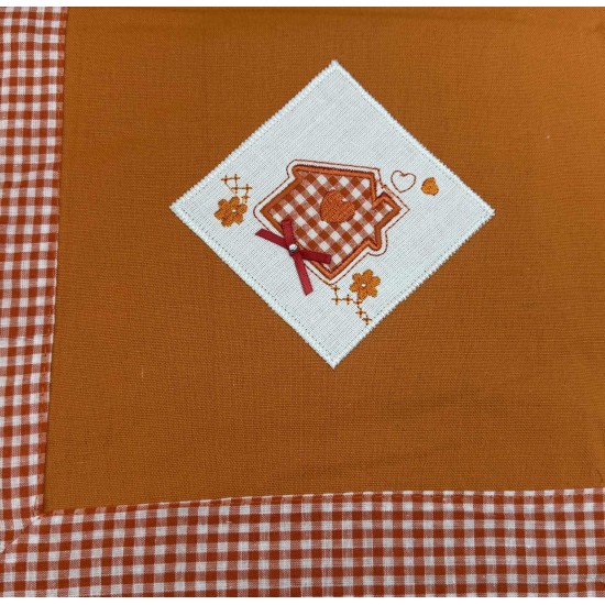 ΚΑΡΕ ΚΕΝΤΗΜΕΝΟ ΑΠΛΙΚΕ ΜΕ ΦΑΣΑ HOME ΠΟΡΤΟΚΑΛΙ 90Χ90 LINEAHOME