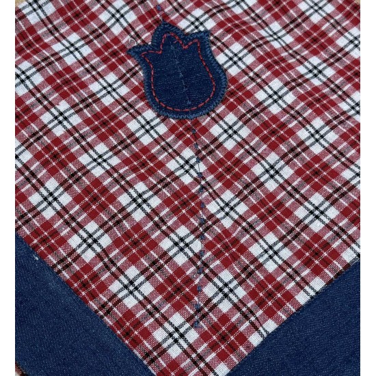 ΚΑΡΕ ΚΕΝΤΗΜΕΝΟ ΑΠΛΙΚΕ ΜΕ ΦΑΣΑ JEANS 90Χ90 LINEAHOME