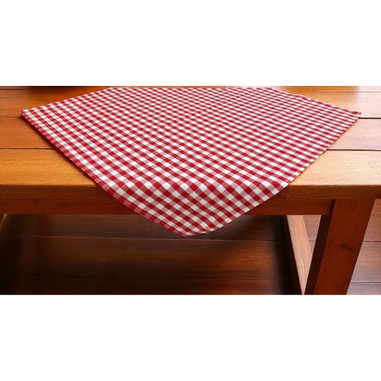 ΚΑΡΕ ΛΙΝΟ 100X100 ΚΑΡΩ ΚΟΚΚΙΝΟ LINEAHOME