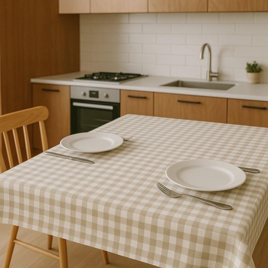 ΚΑΡΕ ΛΙΝΟ 100X100 ΚΑΡΩ ΜΠΕΖ LINEAHOME