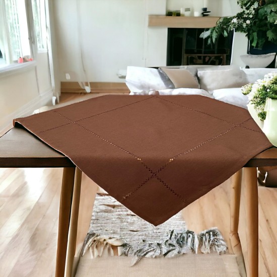 ΚΑΡΕ ΛΙΝΟ 85Χ85 ΜΕ ΑΖΟΥΡ ΧΕΙΡΟΣ IRIS 10948 ΚΑΦΕ LINEAHOME