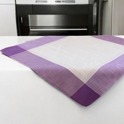 ΚΑΡΕ ΛΙΝΟ 85Χ85 ΜΕ ΦΑΣΑ ΔΙΧΡΩΜΟ FLEUR 5580 ΛΙΛΑ LINEAHOME