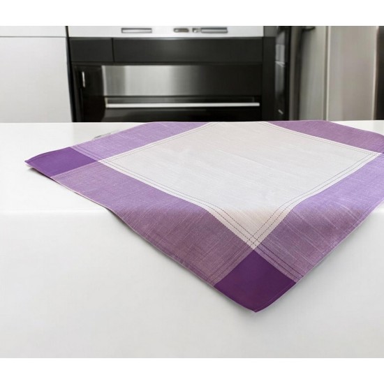 ΚΑΡΕ ΛΙΝΟ 85Χ85 ΜΕ ΦΑΣΑ ΔΙΧΡΩΜΟ FLEUR 5580 ΛΙΛΑ LINEAHOME