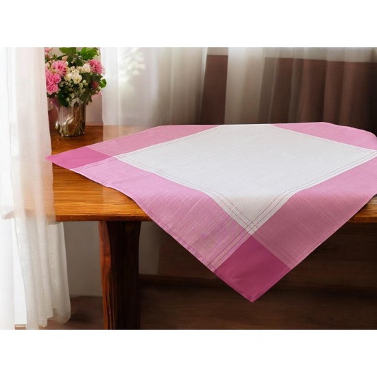 ΚΑΡΕ ΛΙΝΟ 85Χ85 ΜΕ ΦΑΣΑ ΔΙΧΡΩΜΟ FLEUR 5580 ΡΟΖ LINEAHOME