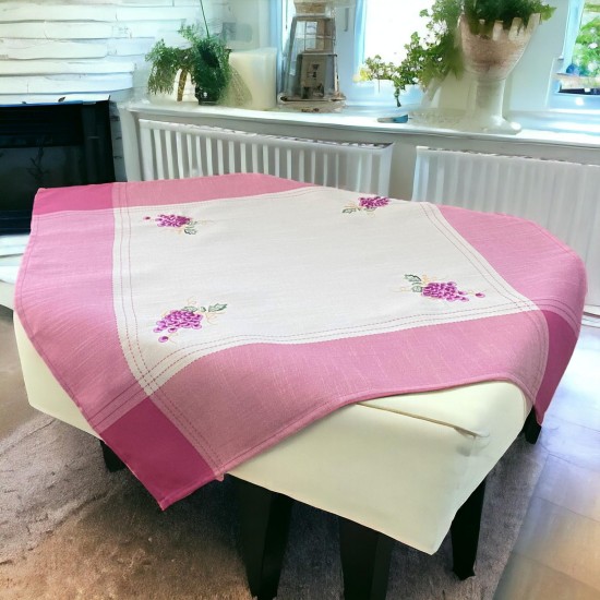 ΚΑΡΕ ΛΙΝΟ 85Χ85 ΜΕ ΚΕΝΤΗΜΑ  GRAPE 15580-3 LINEAHOME