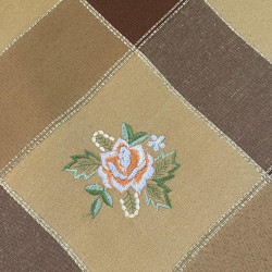 ΚΑΡΕ ΛΙΝΟ 85Χ85 ΜΕ ΚΕΝΤΗΜΑ  ROSA 11288 ΚΑΦΕ LINEAHOME