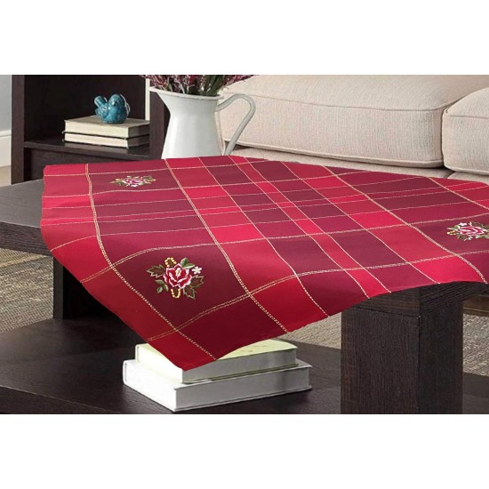 ΚΑΡΕ ΛΙΝΟ 85Χ85 ΜΕ ΚΕΝΤΗΜΑ  ROSA 11288 ΚΟΚΚΙΝΟ LINEAHOME