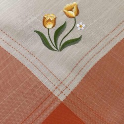 ΚΑΡΕ ΛΙΝΟ 85Χ85 ΜΕ ΚΕΝΤΗΜΑ TULIP 15580-6 LINEAHOME