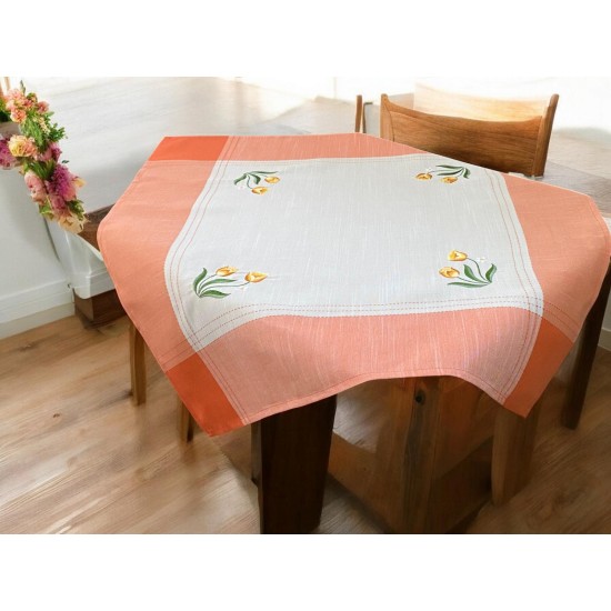 ΚΑΡΕ ΛΙΝΟ 85Χ85 ΜΕ ΚΕΝΤΗΜΑ TULIP 15580-6 LINEAHOME