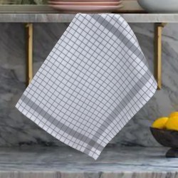 ΠΕΤΣΕΤΑ ΚΟΥΖΙΝΑΣ ΚΑΡΩ GRID ΓΚΡΙ 100% ΒΑΜΒΑΚΕΡH 50Χ70 LINEAHOME