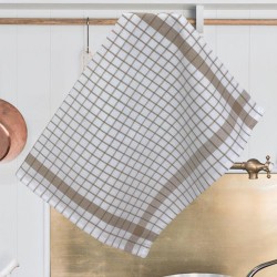 ΠΕΤΣΕΤΑ ΚΟΥΖΙΝΑΣ ΚΑΡΩ GRID ΜΟΚΑ 100% ΒΑΜΒΑΚΕΡΗ 50Χ70 LINEAHOME