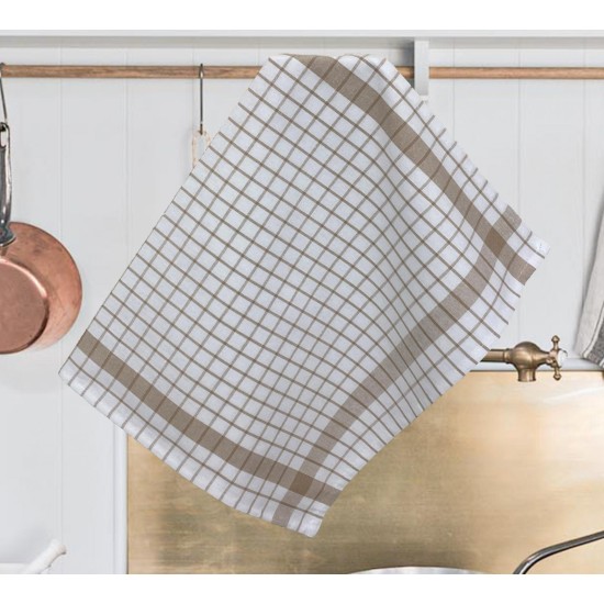 ΠΕΤΣΕΤΑ ΚΟΥΖΙΝΑΣ ΚΑΡΩ GRID ΜΟΚΑ 100% ΒΑΜΒΑΚΕΡΗ 50Χ70 LINEAHOME