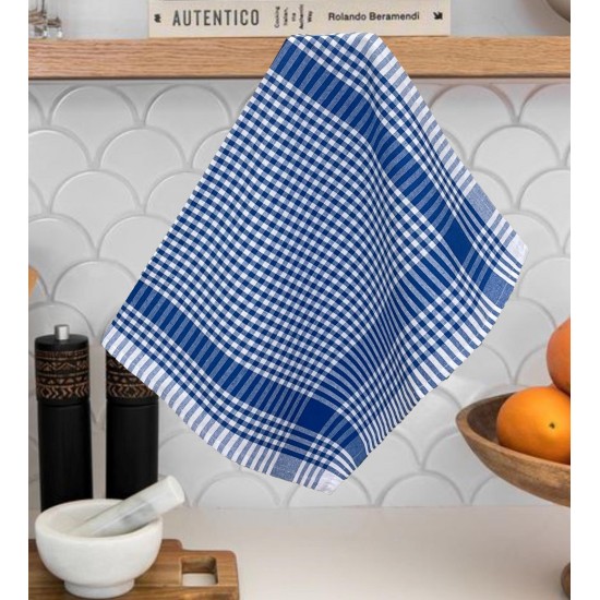 ΠΕΤΣΕΤΑ ΚΟΥΖΙΝΑΣ ΚΑΡΩ PIN ΜΠΛΕ 100% ΒΑΜΒΑΚΕΡΗ 50Χ70 LINEAHOME