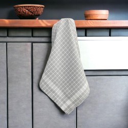 ΠΕΤΣΕΤΑ ΚΟΥΖΙΝΑΣ ΚΑΡΩ WINDOW  ΓΚΡΙ 100% ΒΑΜΒΑΚΕΡΗ 50Χ70 LINEAHOME