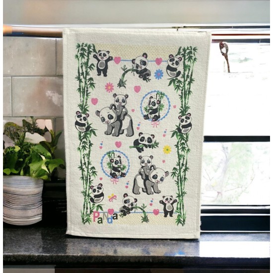 ΠΟΤΗΡΟΠΑΝΟ ΒΑΜΒΑΚΕΡΟ 100% PANDA 30Χ50 30X50 LINEAHOME