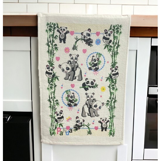 ΠΟΤΗΡΟΠΑΝΟ ΒΑΜΒΑΚΕΡΟ 100% PANDA 30Χ50 30X50 LINEAHOME