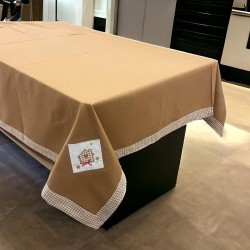 ΤΡΑΠΕΖΟΜΑΝΤΗΛΟ ΚΕΝΤΗΜΕΝΟ ΑΠΛΙΚΕ ΜΕ ΦΑΣΑ 140X180 HOME ΜΠΕΖ LINEAHOME