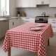 ΤΡΑΠΕΖΟΜΑΝΤΗΛΟ ΛΙΝΟ ΚΑΡΩ  ΚΟΚΚΙΝΟ LINEAHOME