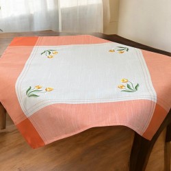 ΤΡΑΠΕΖΟΜΑΝΤΗΛΟ ΛΙΝΟ ΜΕ ΚΕΝΤΗΜΑ TULIP 15580-6 140Χ140 LINEAHOME