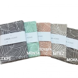 ΤΡΑΠΕΖΟΜΑΝΤΗΛΟ ΛΙΝΟ  PALM ΓΚΡΙ LINEAHOME