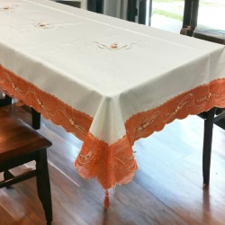 ΤΡΑΠΕΖΟΜΑΝΤΗΛΟ ΚΕΝΤΗΜΕΝΟ ΜΕ ΦΑΣΑ PROMENADE  180X220 LINEAHOME