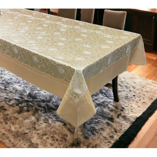 ΤΡΑΠΕΖΟΜΑΝΤΗΛΟ  ΣΑΤΙΝΕ ΖΑΚΑΡ ΜΕ ΦΑΣΑ REN 180X220 LINEAHOME