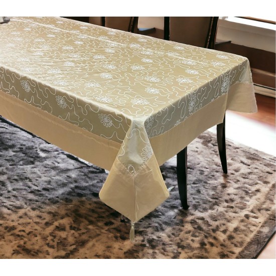 ΤΡΑΠΕΖΟΜΑΝΤΗΛΟ  ΣΑΤΙΝΕ ΖΑΚΑΡ ΜΕ ΦΑΣΑ REN 180X220 LINEAHOME