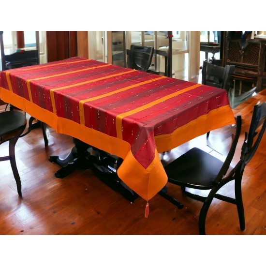 ΤΡΑΠΕΖΟΜΑΝΤΗΛΟ  ΣΑΤΙΝΕ ΖΑΚΑΡ ΜΕ ΦΑΣΑ TIVOLI  180X220 LINEAHOME