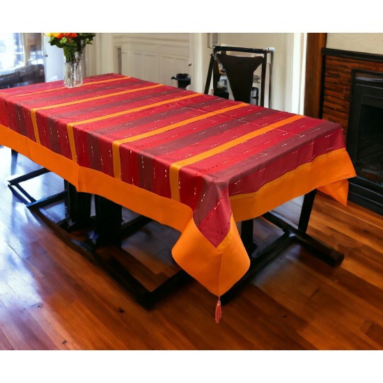 ΤΡΑΠΕΖΟΜΑΝΤΗΛΟ  ΣΑΤΙΝΕ ΖΑΚΑΡ ΜΕ ΦΑΣΑ TIVOLI  180X220 LINEAHOME