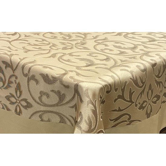 ΤΡΑΠΕΖΟΜΑΝΤΗΛΟ  ΣΑΤΙΝΕ ΖΑΚΑΡ ΜΕ ΦΑΣΑ VALLE 140X180 LINEAHOME