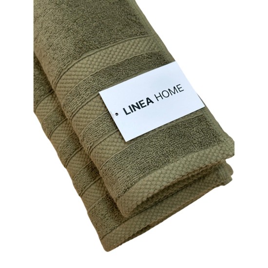 ΠΕΤΣΕΤΑ VERONA ΧΑΚΙ 480gr/m² 100% BAMBAKI 50Χ90 LINEAHOME