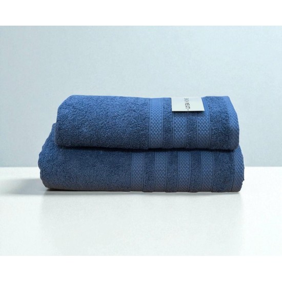 ΠΕΤΣΕΤΑ VERONA ΜΠΛΕ 480gr/m² 100% BAMBAKI 70Χ140 LINEAHOME