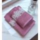 ΣΕΤ ΠΕΤΣΕΤΕΣ 2ΤΜΧ ΜΕ ΔΑΝΤΕΛΑ DUSTY PINK COMO ΣΕ ΚΟΥΤΙ 50Χ90+70Χ140 LINEAHOME