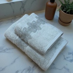 ΣΕΤ ΠΕΤΣΕΤΕΣ 2ΤΜΧ ΜΕ ΔΑΝΤΕΛΑ  ΓΚΡΙ COMO ΣΕ ΚΟΥΤΙ 50Χ90+70Χ140 LINEAHOME