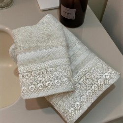 ΣΕΤ ΠΕΤΣΕΤΕΣ 2ΤΜΧ ΜΕ ΔΑΝΤΕΛΑ  ΜΠΕΖ ΣΕ ΚΟΥΤΙ 50Χ90+70Χ140 LINEAHOME