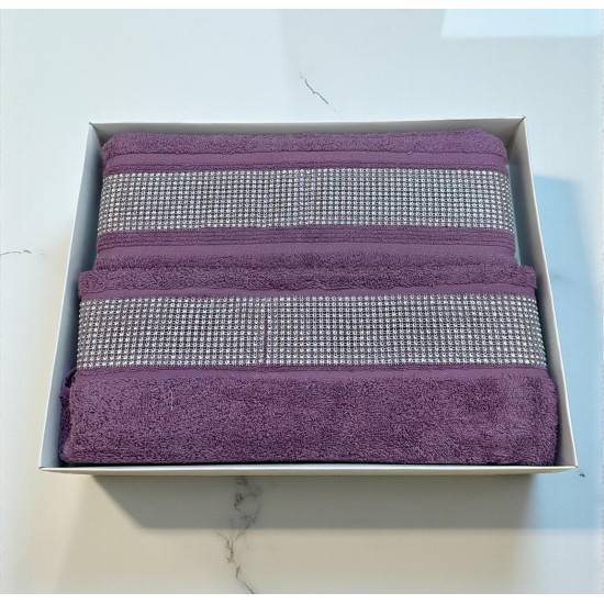 ΣΕΤ ΠΕΤΣΕΤΕΣ 2ΤΜΧ ΜΕ ΣΤΡΑΣ LINE ΛΕΒΑΝΤΑ  ΣΕ ΚΟΥΤΙ 50Χ90+70Χ140 LINEAHOME