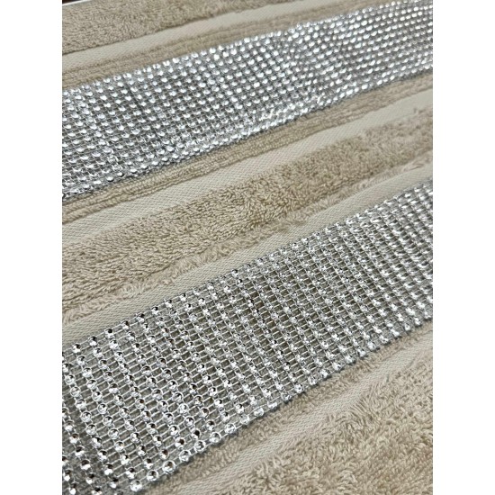 ΣΕΤ ΠΕΤΣΕΤΕΣ 2ΤΜΧ ΜΕ ΣΤΡΑΣ LINE ΜΠΕΖ  ΣΕ ΚΟΥΤΙ 50Χ90+70Χ140 LINEAHOME