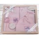 ΣΕΤ 4ΤΜΧ ΒΡΕΦΙΚΟ BAMBINI FLEECE  ΡΟΖ LINEAHOME